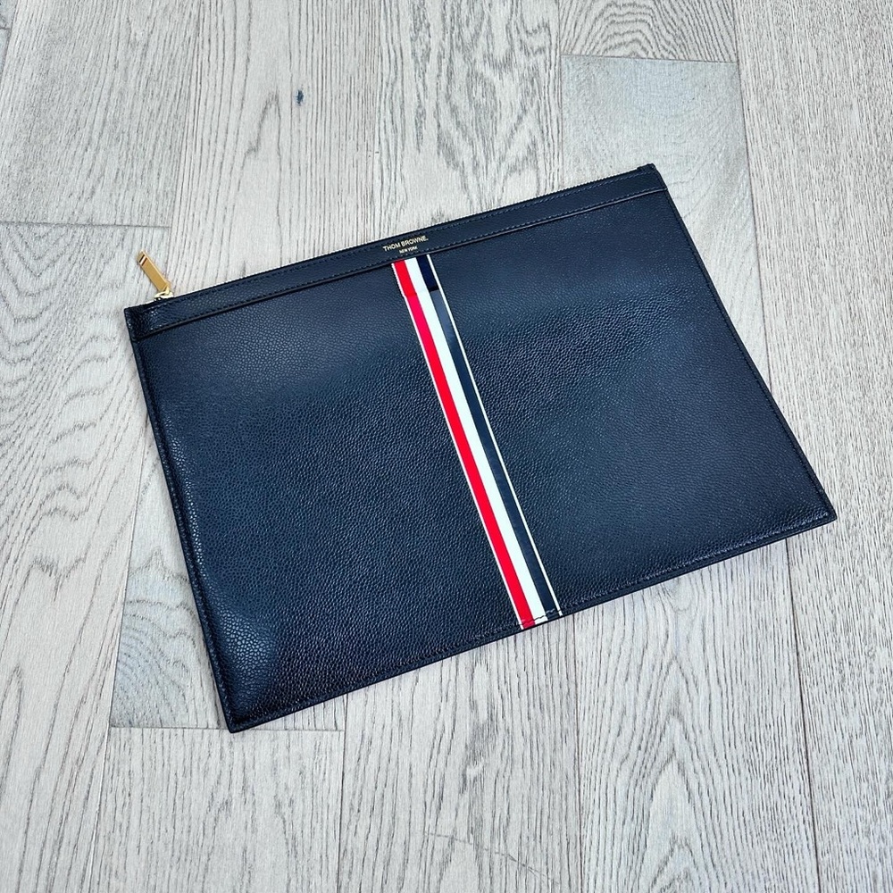 Thom Browne Medium Zipper Document Holder